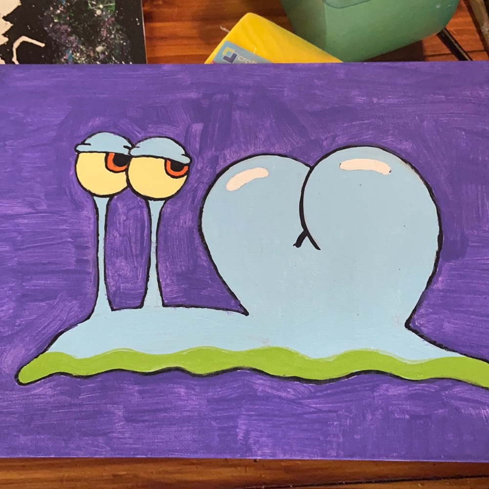 Spongebob Squarepants Gary Painting